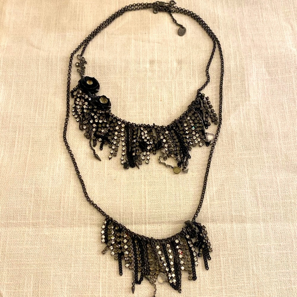 Juicy couture vintage detachable rhinestone necklace